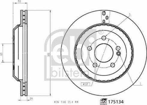 Febi Bilstein 175134 - Discofreno autozon.pro