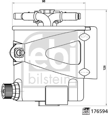 Febi Bilstein 176594 - Filtro carburante autozon.pro