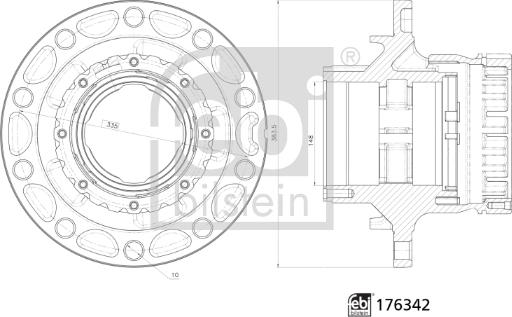 Febi Bilstein 176342 - Mozzo ruota autozon.pro