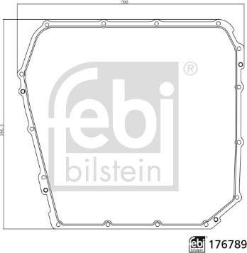 Febi Bilstein 176789 - Guarnizione, Coppa olio-Cambio automatico autozon.pro