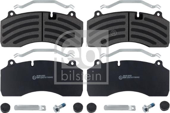 Febi Bilstein 171245 - Kit pastiglie freno, Freno a disco autozon.pro