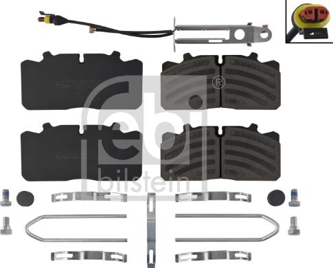 Febi Bilstein 171242 - Kit pastiglie freno, Freno a disco autozon.pro