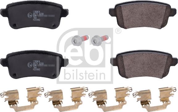 Febi Bilstein 178904 - Kit pastiglie freno, Freno a disco autozon.pro