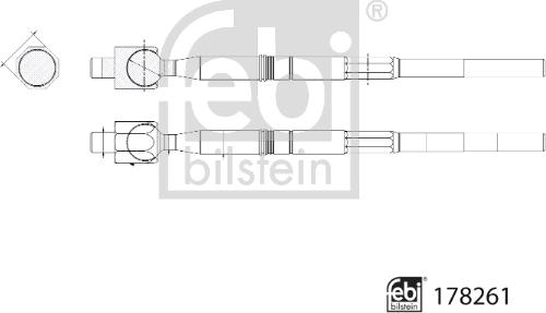 Febi Bilstein 178261 - Giunto assiale, Asta trasversale autozon.pro