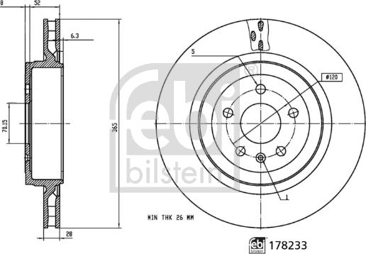 Febi Bilstein 178233 - Discofreno autozon.pro