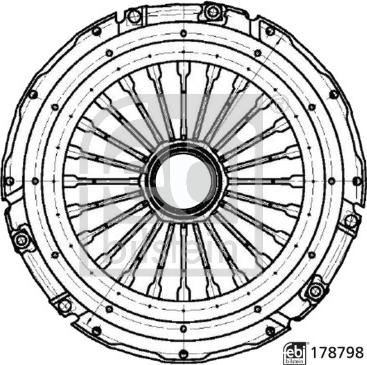 Febi Bilstein 178798 - Spingidisco frizione autozon.pro