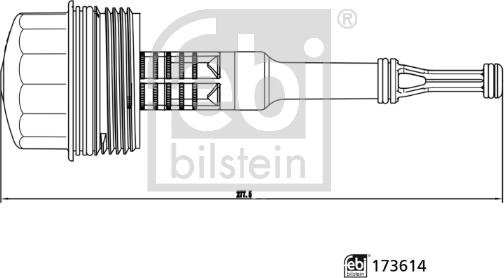 Febi Bilstein 173614 - Calotta, Carter filtro olio autozon.pro