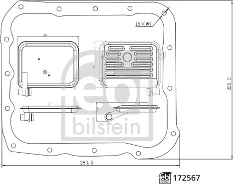 Febi Bilstein 172567 - Filtro idraulico, Cambio automatico autozon.pro