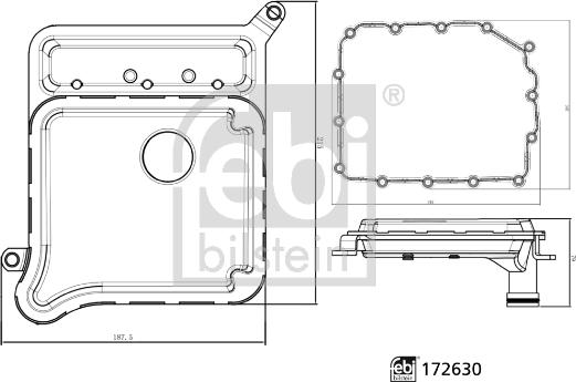 Febi Bilstein 172630 - Filtro idraulico, Cambio automatico autozon.pro