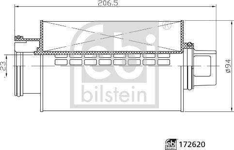 Febi Bilstein 172620 - Filtro, Ventilazione monoblocco autozon.pro