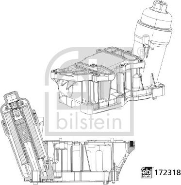 Febi Bilstein 172318 - Carter, Filtro olio autozon.pro