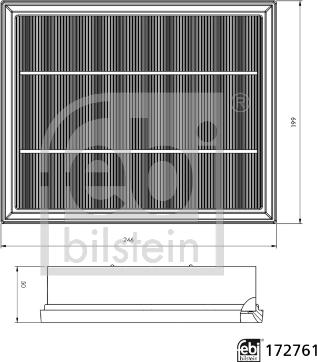 Febi Bilstein 172761 - Filtro aria autozon.pro