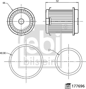 Febi Bilstein 177696 - Filtro idraulico, Cambio automatico autozon.pro