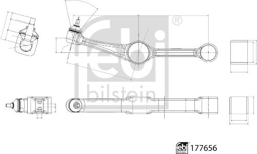 Febi Bilstein 177656 - Braccio oscillante, Sospensione ruota autozon.pro