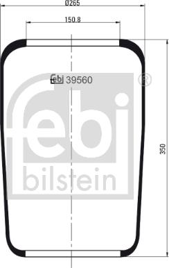 Febi Bilstein 39560 - Soffietto, Sospensione pneumatica autozon.pro