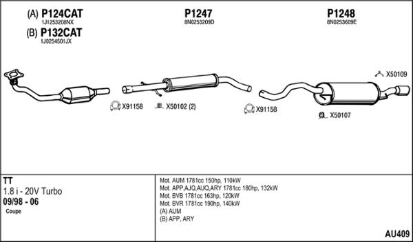 Fenno AU409 - Impianto gas scarico autozon.pro