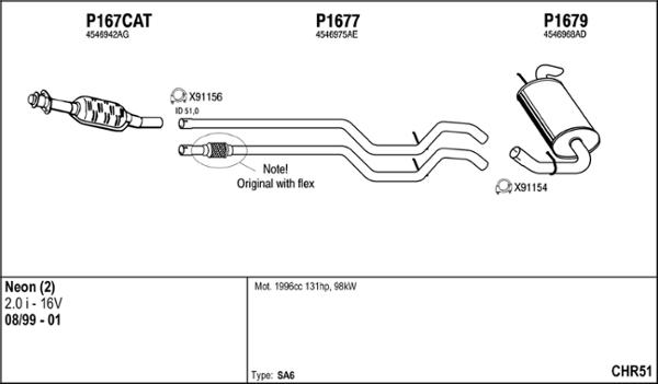 Fenno CHR51 - Impianto gas scarico autozon.pro