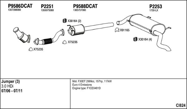 Fenno CI824 - Impianto gas scarico autozon.pro