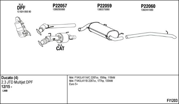 Fenno FI1203 - Impianto gas scarico autozon.pro