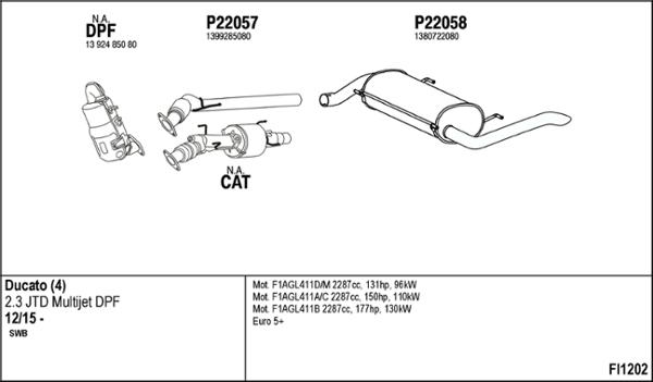 Fenno FI1202 - Impianto gas scarico autozon.pro