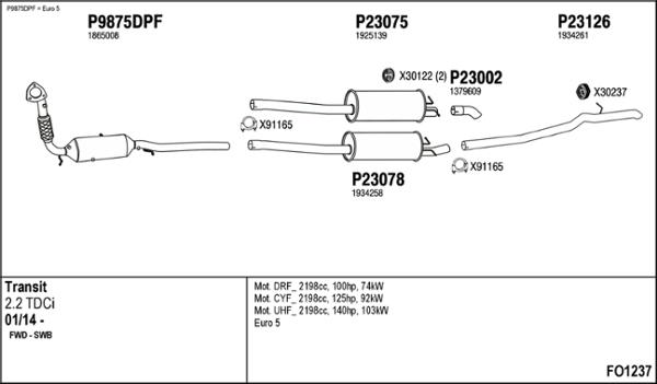 Fenno FO1237 - Impianto gas scarico autozon.pro