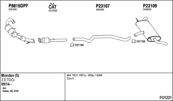 Fenno FO1221 - Impianto gas scarico autozon.pro