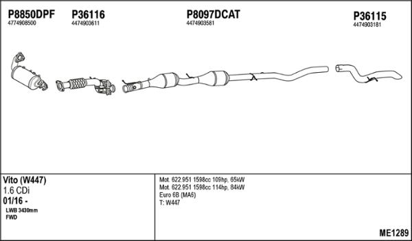 Fenno ME1289 - Impianto gas scarico autozon.pro