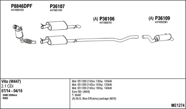 Fenno ME1274 - Impianto gas scarico autozon.pro