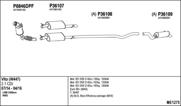 Fenno ME1275 - Impianto gas scarico autozon.pro