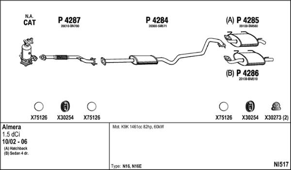 Fenno NI517 - Impianto gas scarico autozon.pro