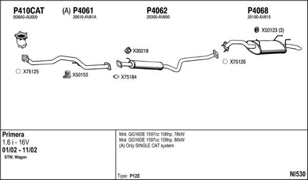 Fenno NI530 - Impianto gas scarico autozon.pro