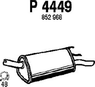 Fenno P4449 - Silenziatore posteriore autozon.pro