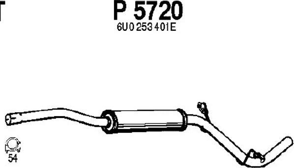 Fenno P5720 - Silenziatore centrale autozon.pro