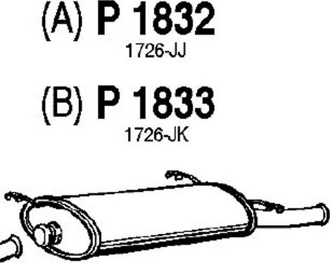 Fenno P1832 - Silenziatore posteriore autozon.pro