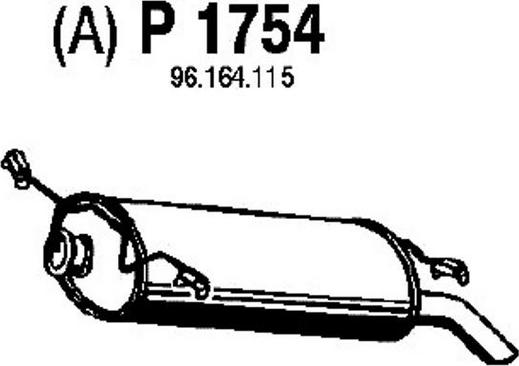 Fenno P1754 - Silenziatore posteriore autozon.pro