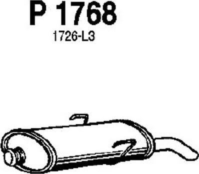 Fenno P1768 - Silenziatore posteriore autozon.pro