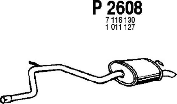 Fenno P2608 - Silenziatore posteriore autozon.pro