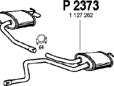 Fenno P2373 - Silenziatore posteriore autozon.pro