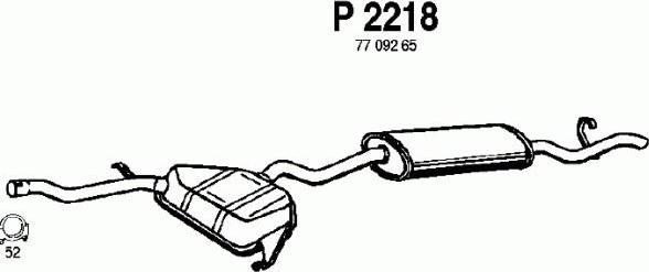 Fenno P2218 - Silenziatore posteriore autozon.pro