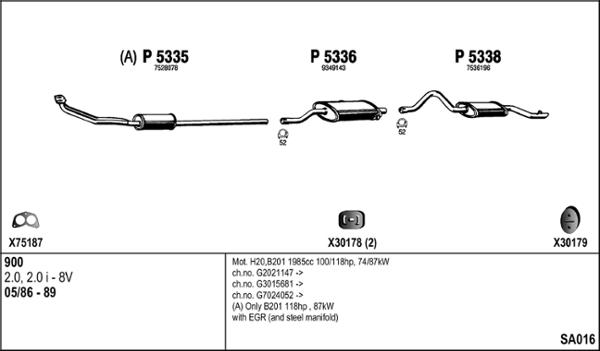 Fenno SA016 - Impianto gas scarico autozon.pro