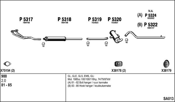 Fenno SA013 - Impianto gas scarico autozon.pro