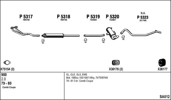 Fenno SA012 - Impianto gas scarico autozon.pro