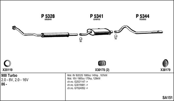 Fenno SA151 - Impianto gas scarico autozon.pro