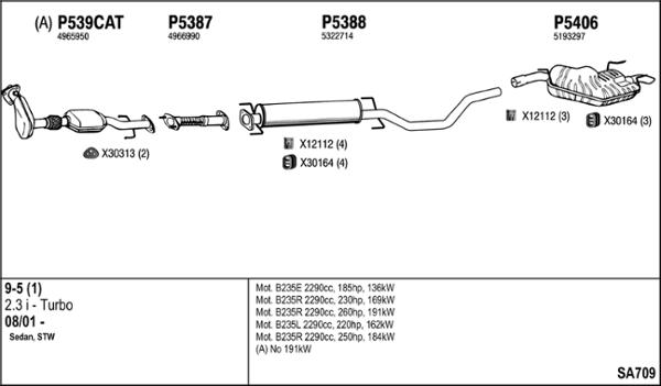 Fenno SA709 - Impianto gas scarico autozon.pro