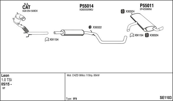 Fenno SE1103 - Impianto gas scarico autozon.pro