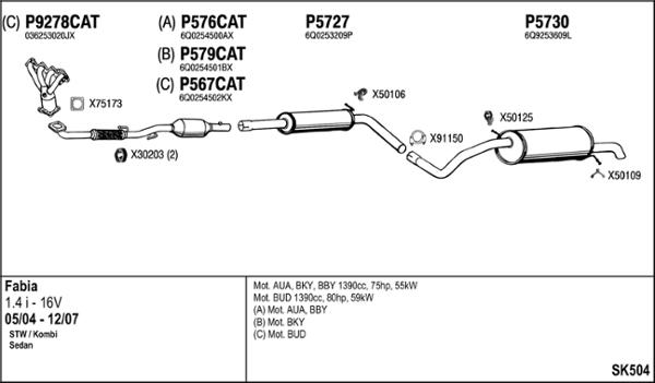 Fenno SK504 - Impianto gas scarico autozon.pro