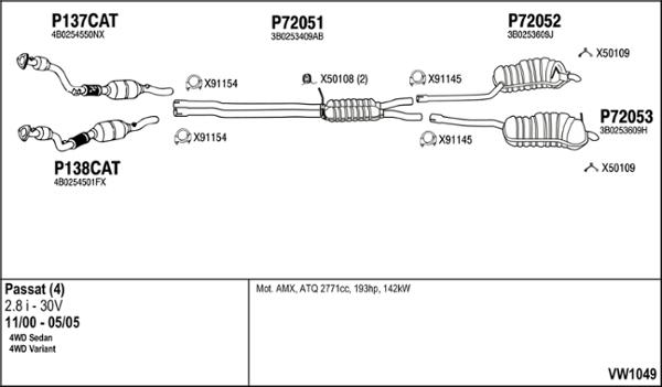 Fenno VW1049 - Impianto gas scarico autozon.pro