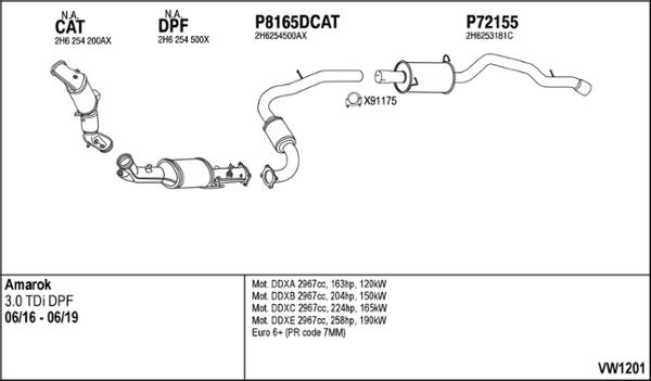 Fenno VW1201 - Impianto gas scarico autozon.pro