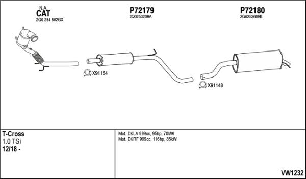 Fenno VW1232 - Impianto gas scarico autozon.pro