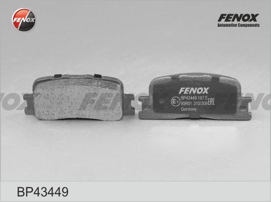 Fenox BP43449 - Kit pastiglie freno, Freno a disco autozon.pro